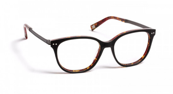J.F. Rey JF1456 Eyeglasses, BLACK LEATHER/RED LACE (0030)