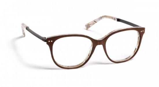 J.F. Rey JF1456 Eyeglasses, BROWN LEATHER/DEMI IVORY (9015)