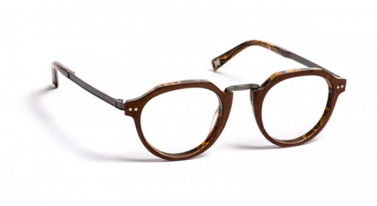 J.F. Rey JF1455 Eyeglasses, BROWN LEATHER/ORANGE BLACK (9060)