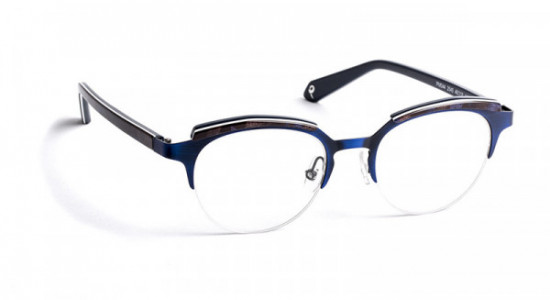 J.F. Rey PM044 Eyeglasses, BRUSHED BLUE / PURPLE BROWN (2545)