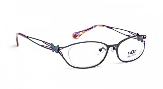 Boz by J.F. Rey GLITTER Eyeglasses, AF GLITTER 0040 BLACK/EMERALD/PURPLE (0040)