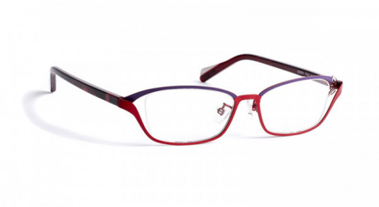 Boz by J.F. Rey GERRY Eyeglasses, AF GERRY 7030 PURPLE/RED+TEMPLE RED WITH BLACK LACES (7030)