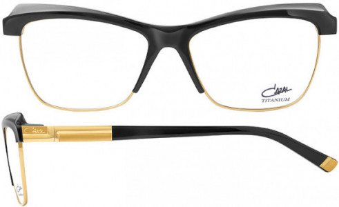 Cazal Cazal 2501 Eyeglasses, 001 Black-Grey-Gold
