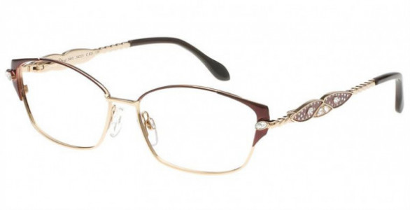 Diva DIVA 5495 Eyeglasses, 820 Wine-Brown-Gold