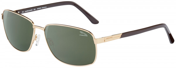 Jaguar Jaguar 37351 Sunglasses, GOLD/Brown Blue Blocker LENSES (6000)