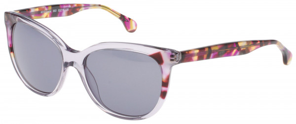 Exces Exces Layla Sunglasses, CRYSTAL-GREY-PURPLE/GREY GRADIENT LENSES (903)