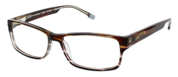 IZOD 2049 Eyeglasses, Brown Horn