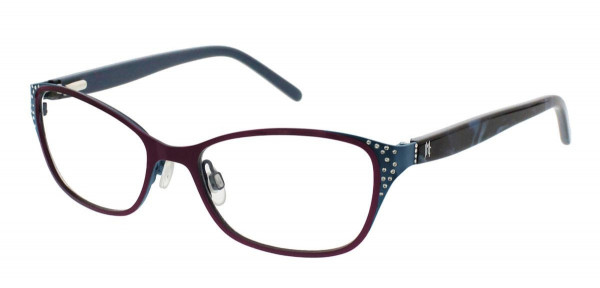 Jessica McClintock JMC 4050 Eyeglasses, Aubergine