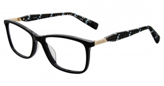 Furla VFU028 Eyeglasses, Black 0700