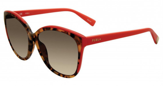 Furla SFU136 Sunglasses, Light Tortoise 07UX