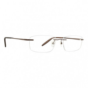 Totally Rimless TR 201 Thrust Eyeglasses, Dark Brown