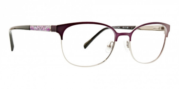Vera Bradley Cleo Eyeglasses, Lilac Medallion