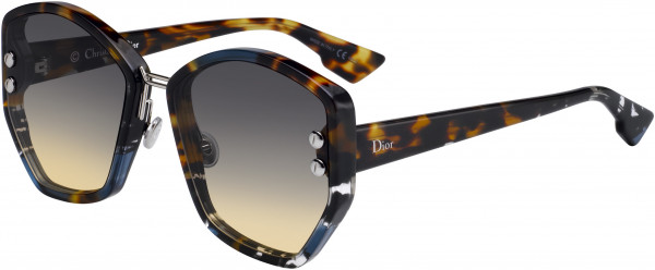Christian Dior Dioraddict 2 Sunglasses, 0JBW Blue Havana
