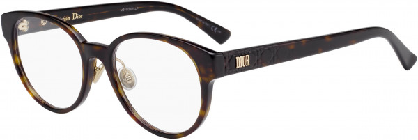 Christian Dior LADYDIORO 1F Eyeglasses, 0086 Dark Havana