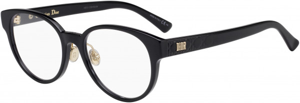Christian Dior LADYDIORO 1F Eyeglasses, 0807 Black