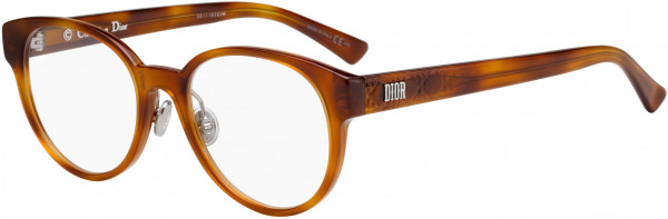 Christian Dior LADYDIORO 1F Eyeglasses, 0SX7 Light Havana
