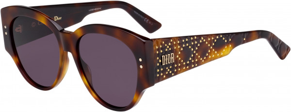 Christian Dior Ladydiorstuds 2 Sunglasses, 0086 Dark Havana