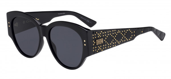 Christian Dior Ladydiorstuds 2 Sunglasses, 0807 Black
