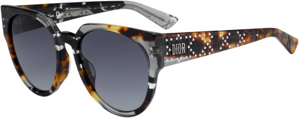 Christian Dior LADYDIORSTUDS 3F Sunglasses, 0ACI Gray Bksptd