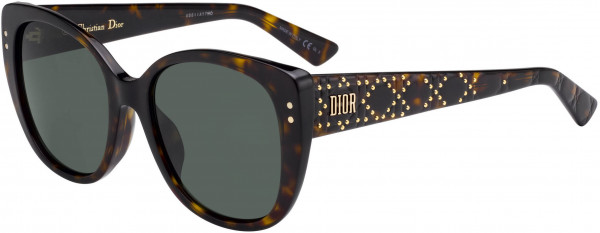 Christian Dior LADYDIORSTUDS 4F Sunglasses, 0086 Dark Havana