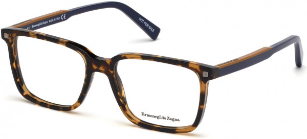 Ermenegildo Zegna EZ5145 Eyeglasses, 055 - Shiny Olive Brown, Shiny Light Ruthenium, Vicuna Signature