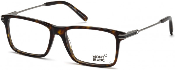 Montblanc MB0723 Eyeglasses, 055 - Coloured Havana