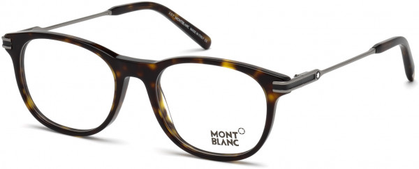 Montblanc MB0724 Eyeglasses, 055 - Coloured Havana
