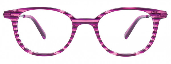 EasyClip EC486 Eyeglasses, 030 - Purple & Pink Crystal Lines