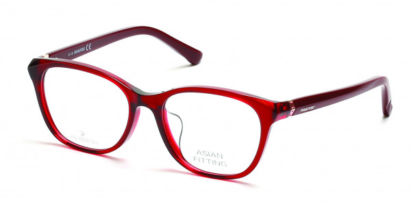 Swarovski SK5234-D Eyeglasses, 069 - Shiny Bordeaux