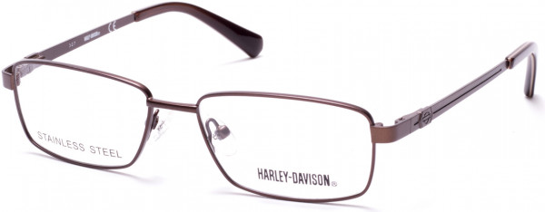 Harley-Davidson HD0134T Eyeglasses, 049 - Matte Dark Brown