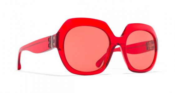 Mykita MMMONO Sunglasses, ALL RED - LENS: ALL RED SOLID