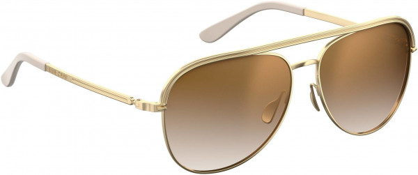 Elie Saab ES 012/S Sunglasses, 001Q Gold Brown