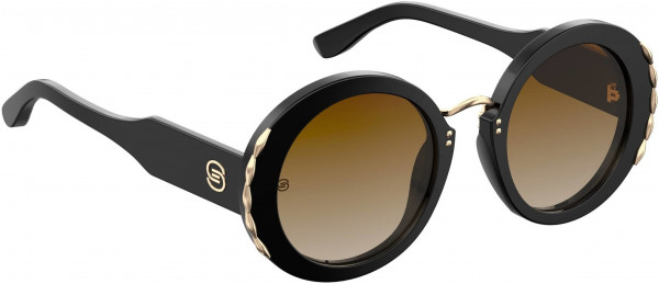 Elie Saab ES 013/S Sunglasses, 0807 Black