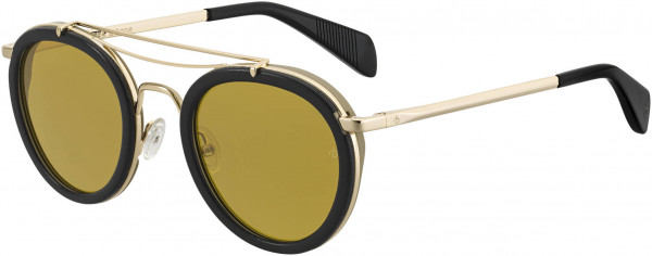 rag & bone RNB 9001/S Sunglasses, 0RHL Gold Black