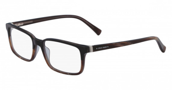 Cole Haan CH4028 Eyeglasses, 020 Black/brown Horn