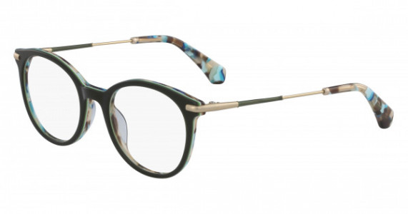 Calvin Klein Jeans CKJ529 Eyeglasses, 316 Green Confett 316