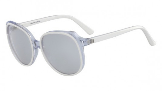 Calvin Klein CK8573S Sunglasses, (100) WHITE/CRYSTAL