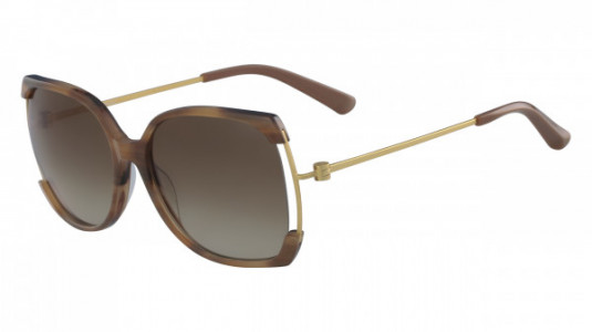 Calvin Klein CK8577S Sunglasses, (248) LIGHT BROWN HORN