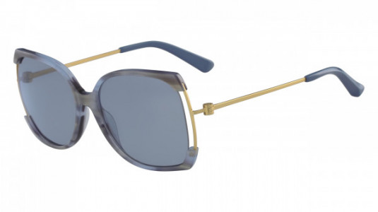 Calvin Klein CK8577S Sunglasses, (434) LIGHT BLUE HORN