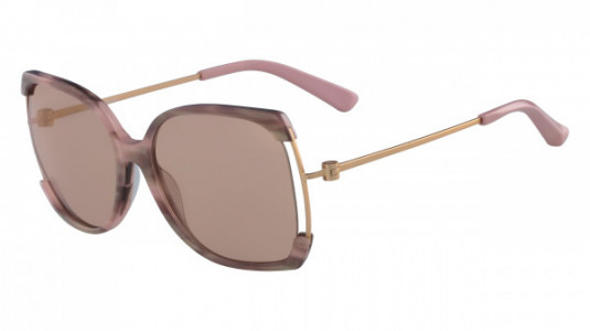Calvin Klein CK8577S Sunglasses, (604) BLUSH HORN
