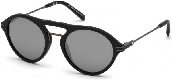Montblanc MB716S Sunglasses, 02C - Matte Black / Smoke Mirror