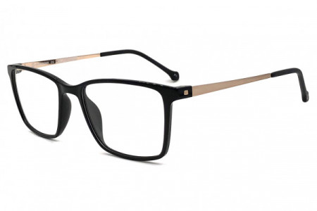 Eyecroxx EC548U Eyeglasses, C1 Black Gold