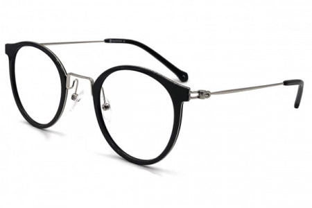 Eyecroxx EC554T Eyeglasses, C1 Black Silver