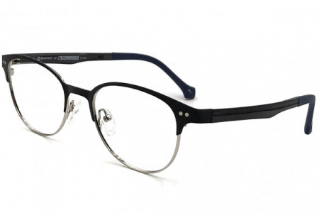 Eyecroxx EC557M Eyeglasses, C1 Black Silver