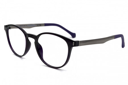 Eyecroxx EC560U Eyeglasses, C2 Dark Plum Steel