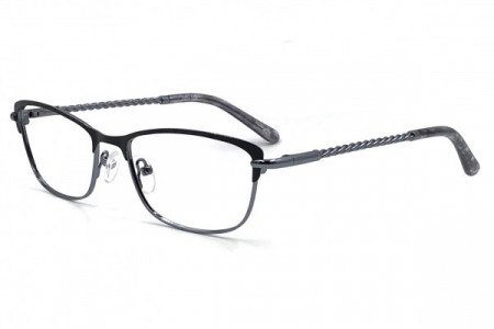 Italia Mia IM770 Eyeglasses, Bk Mat Black Cobalt