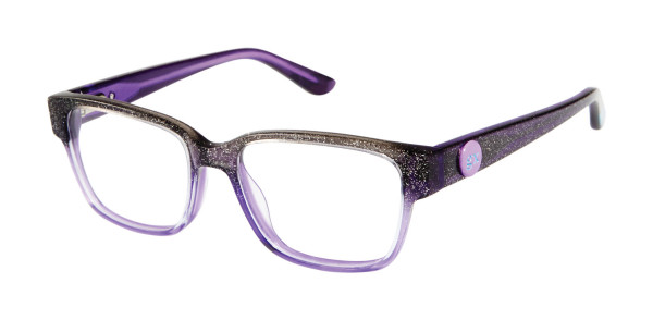 gx by Gwen Stefani GX809 Eyeglasses, Purple Glitter (PUR)