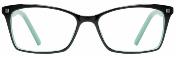 Elements EL-330 Eyeglasses, 3 - Black / Cool Mint