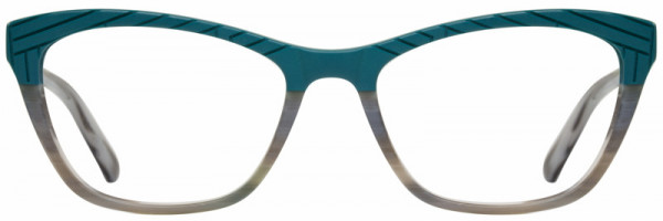 Cinzia Designs CIN-5094 Eyeglasses, 2 - Teal / Horn