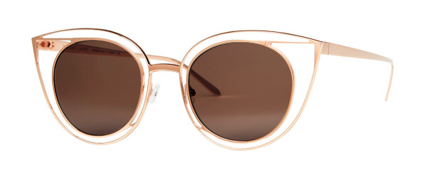 Thierry Lasry Morphology Sunglasses, 100 Brown - Rose gold w/ brown lenses